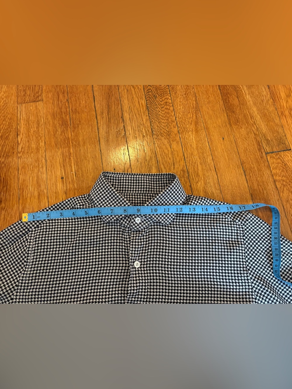 Tom Ford Houndstooth Lyocell Spread Collar Button Up Shirt Size Small - Picture 5 of 11